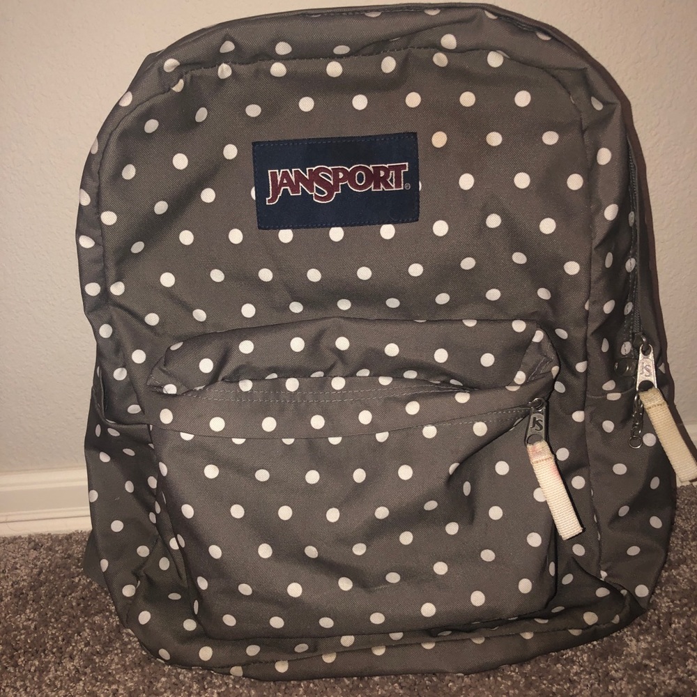 Jansport poka dot backpack